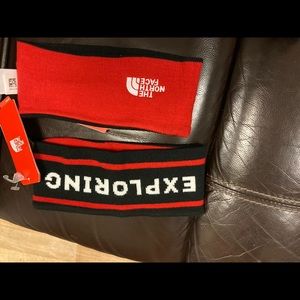 The North Face Head Band red and Black 🔥⛄️❄️